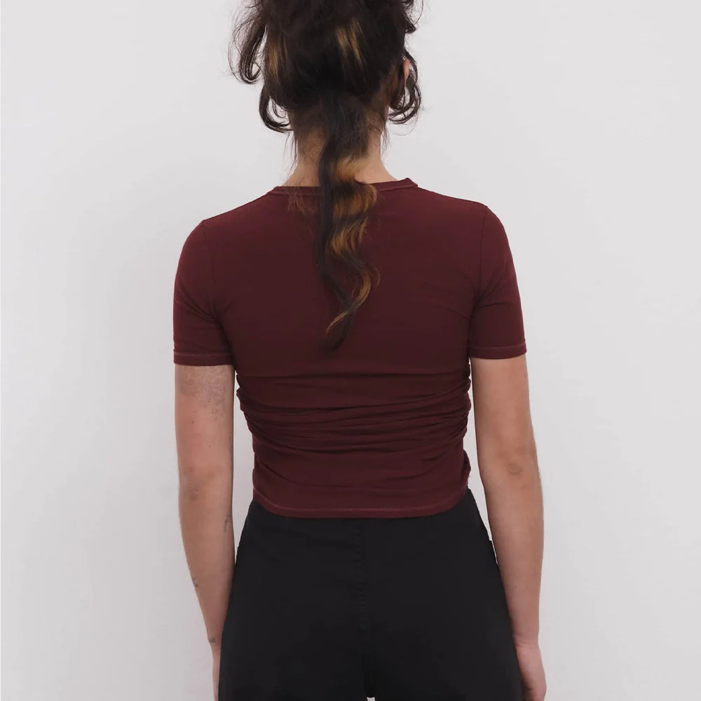 Baserange - T Shirt Heart - Rouge Nara - Image 3