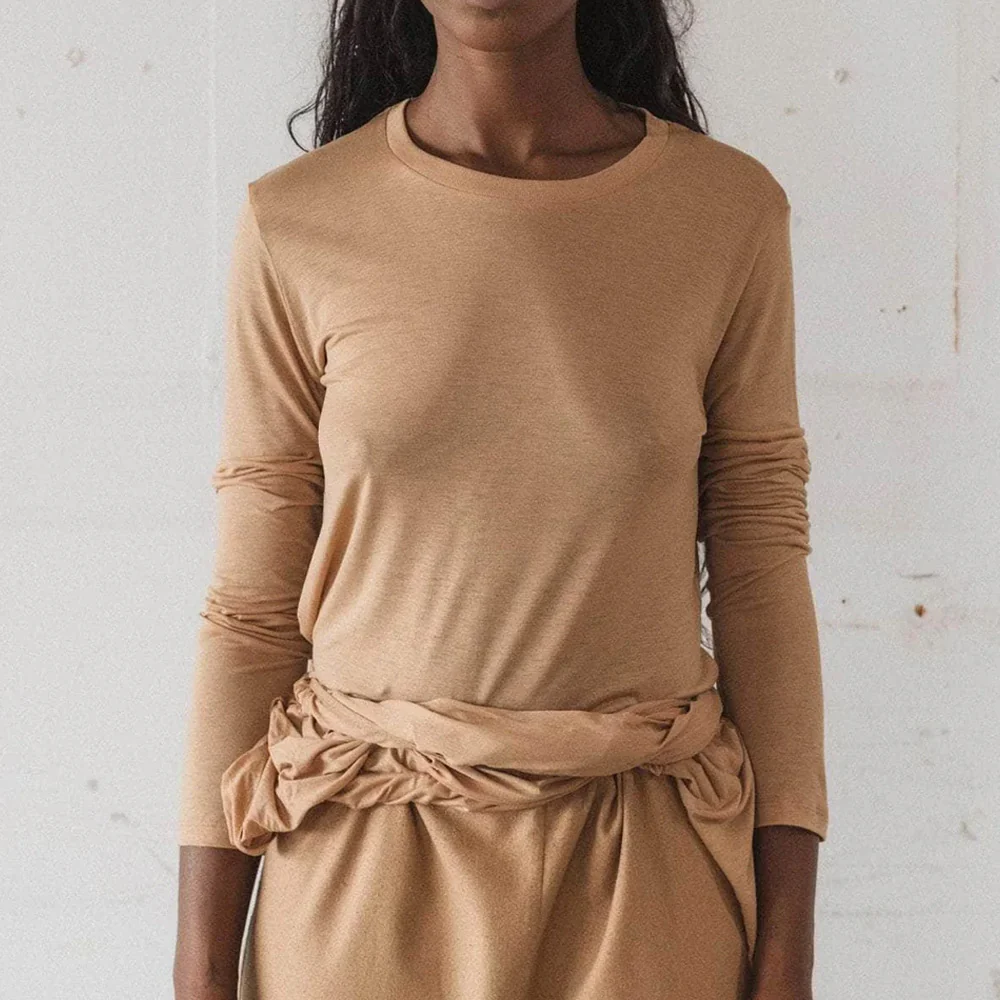 Baserange - T-Shirt manches longues - Marron - Image 3