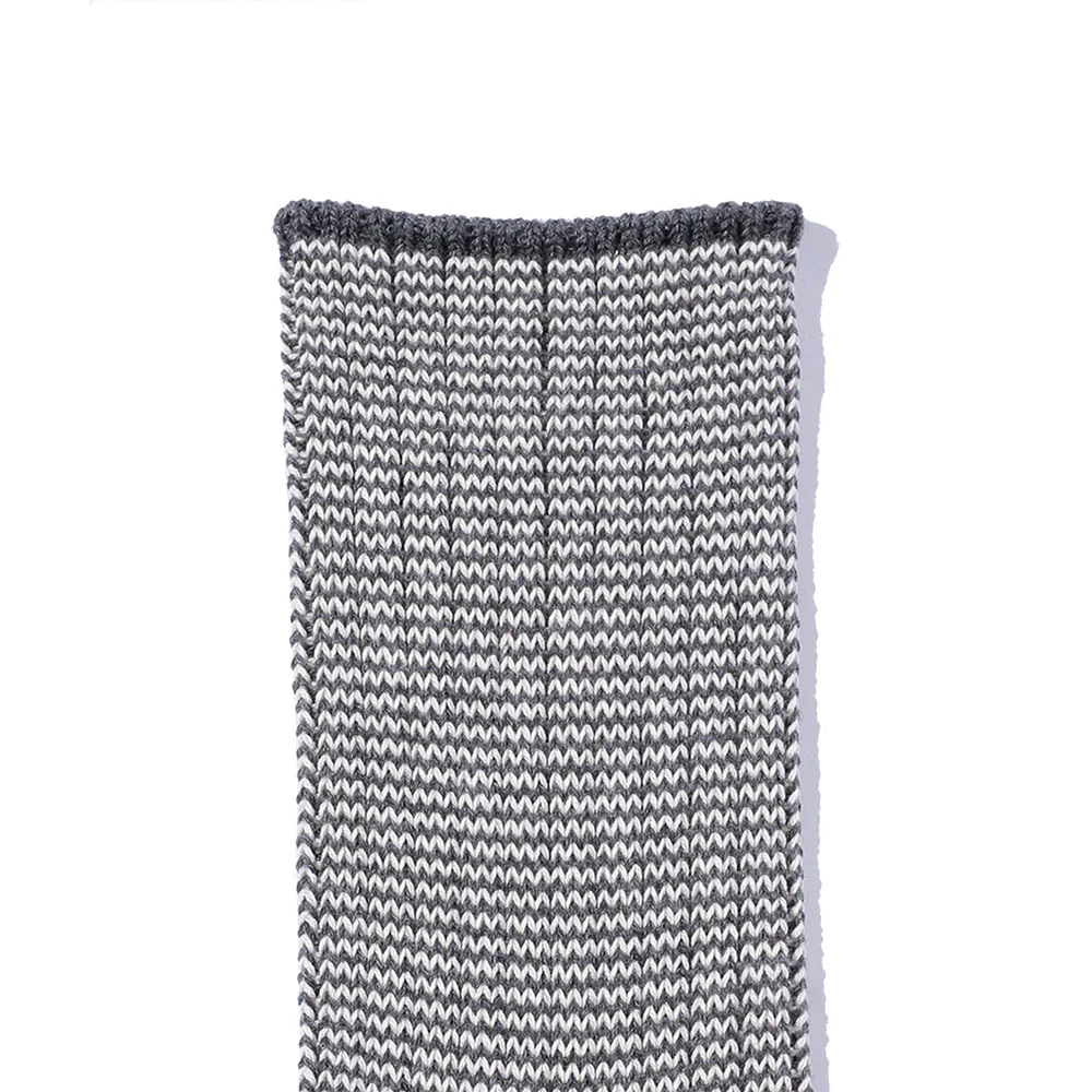 Beams Plus - Chaussettes Rib Pinstripe - Noir & Blanc - Image 3