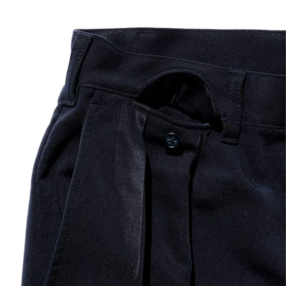Beams Plus - Pantalon 2 Pleats PE Twill - Marine - Image 5
