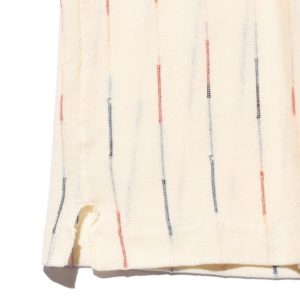 Beams Plus - Polo Kasuri Stripe - Blanc - Image 5