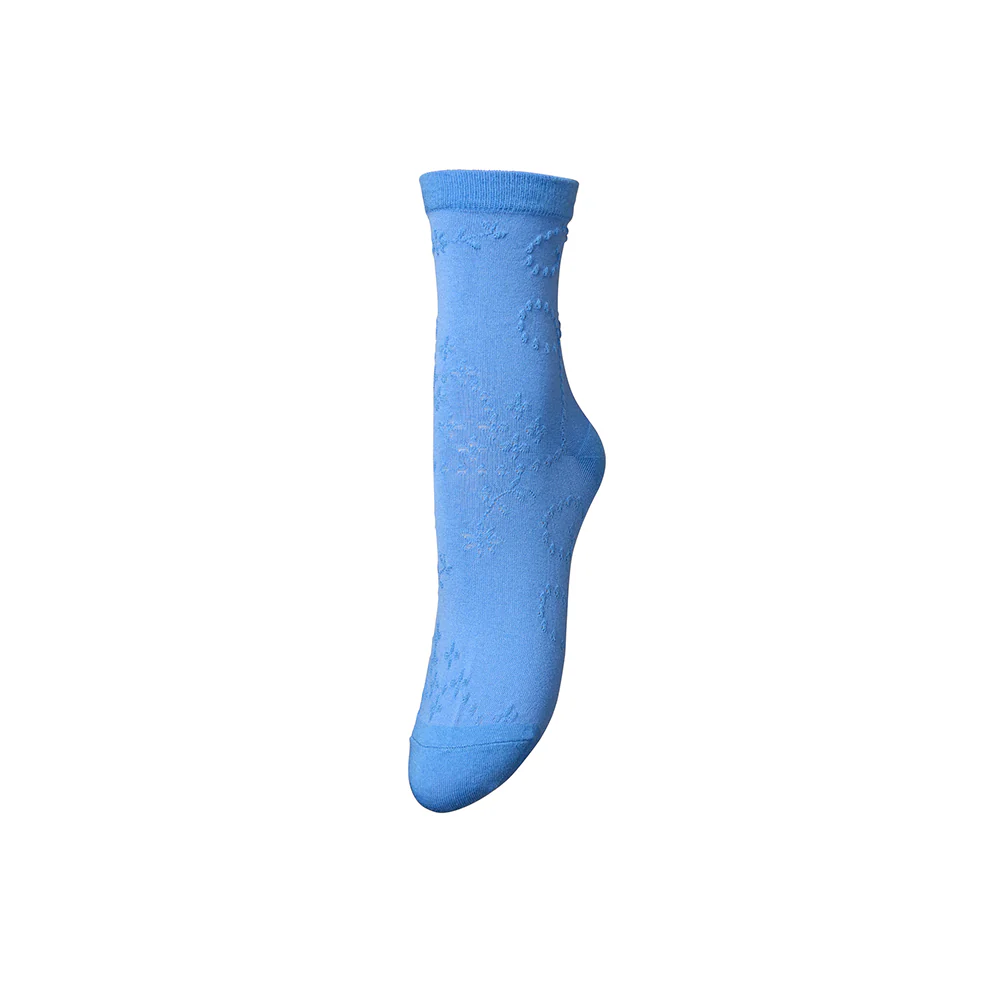 Becksöndergaard - Chaussettes Anglaisia Cotta - Bleu Regatta