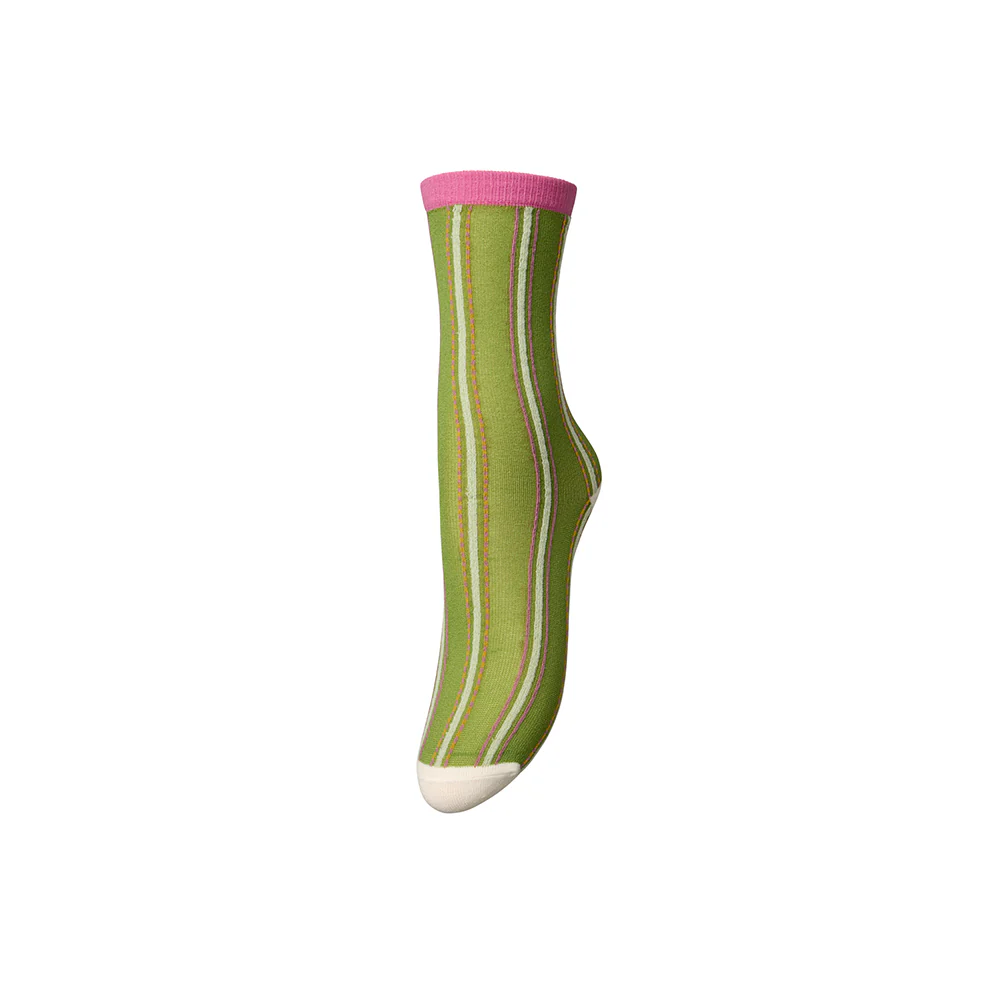 Becksöndergaard - Chaussettes Linoa - Vert Grass Shopper