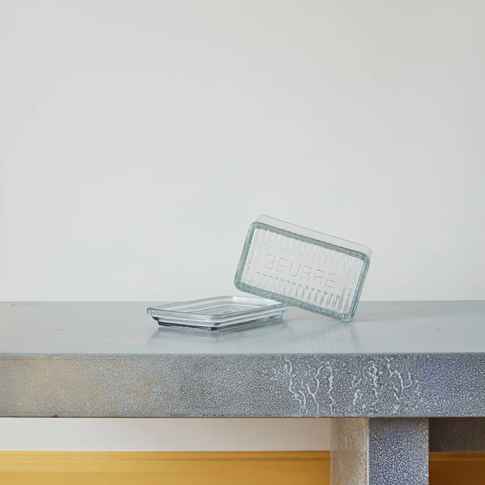 Beurrier en verre moulé - Image 3