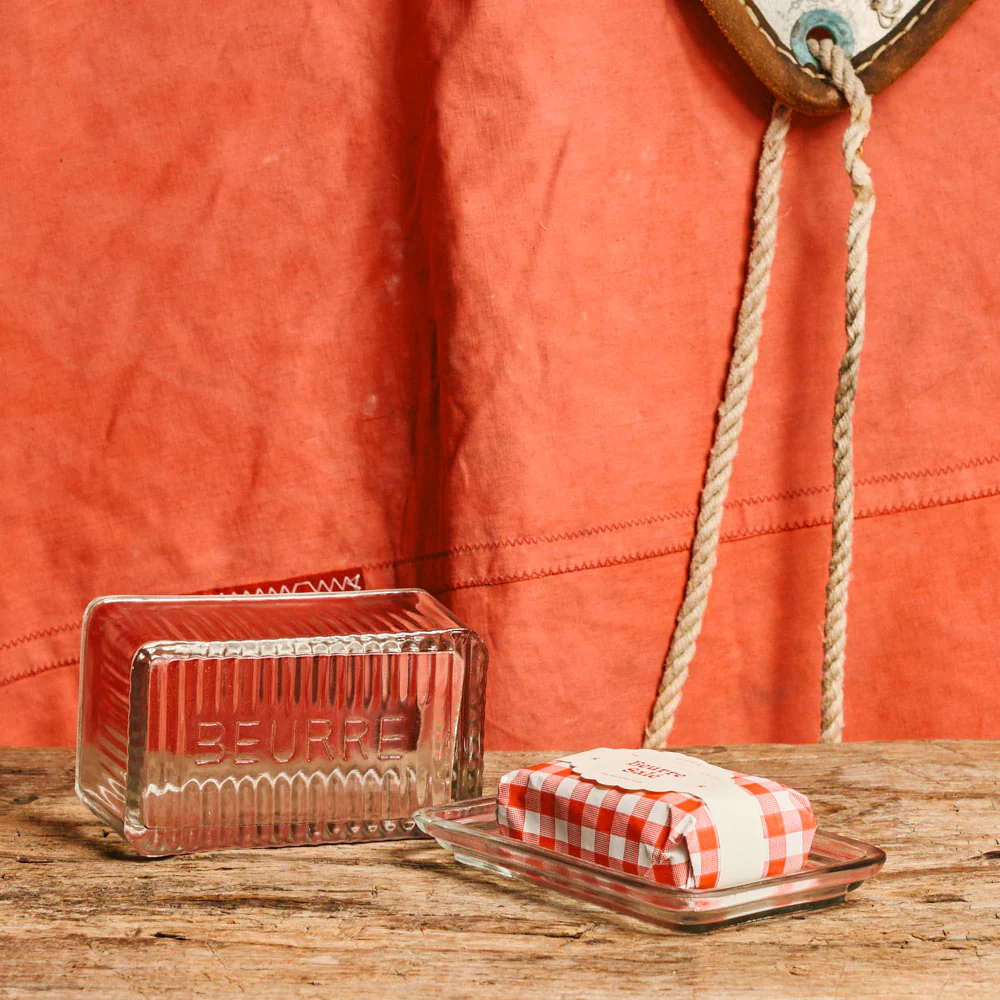 Beurrier en verre moulé - Image 6