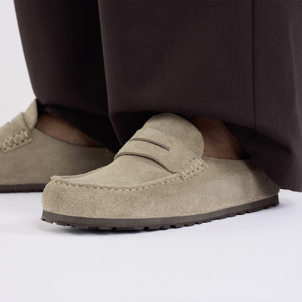 Birkenstock - Mocassins Naples Wrapped Leve - Taupe - Image 6