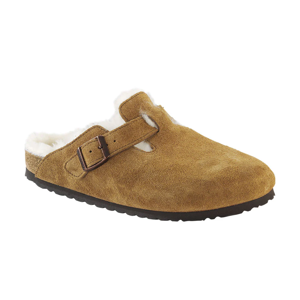 Birkenstock - Sabots Boston en Fourrure - Marron - Image 7