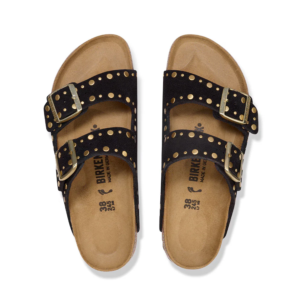 Birkenstock - Sandales Arizona Rivet Suede - Noir - Image 4