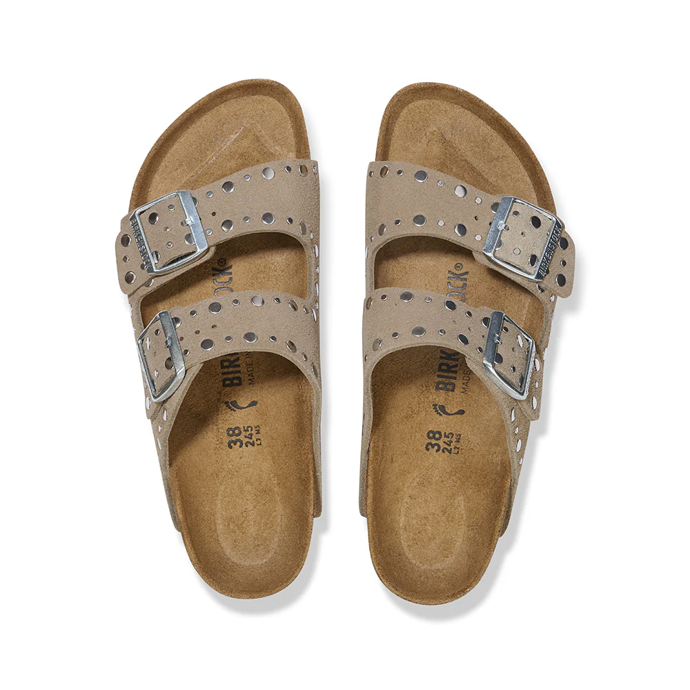 Birkenstock - Sandales Arizona Rivet Suede - Taupe - Image 4