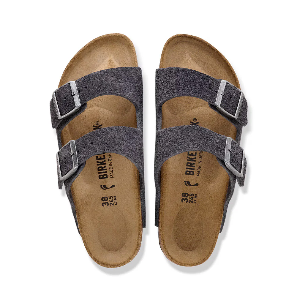 Birkenstock - Sandales Arizona Suede - Charcoal - Image 4