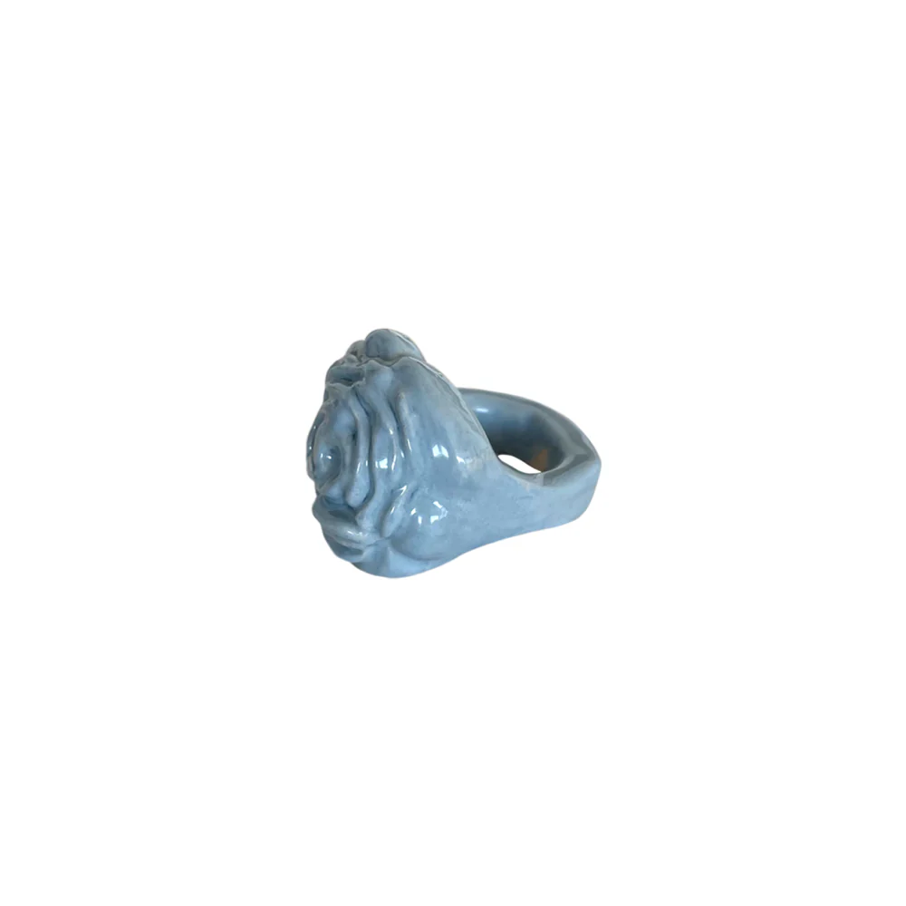 Blanca Olmos Studio - Bague La Rosa - Bleu Clair
