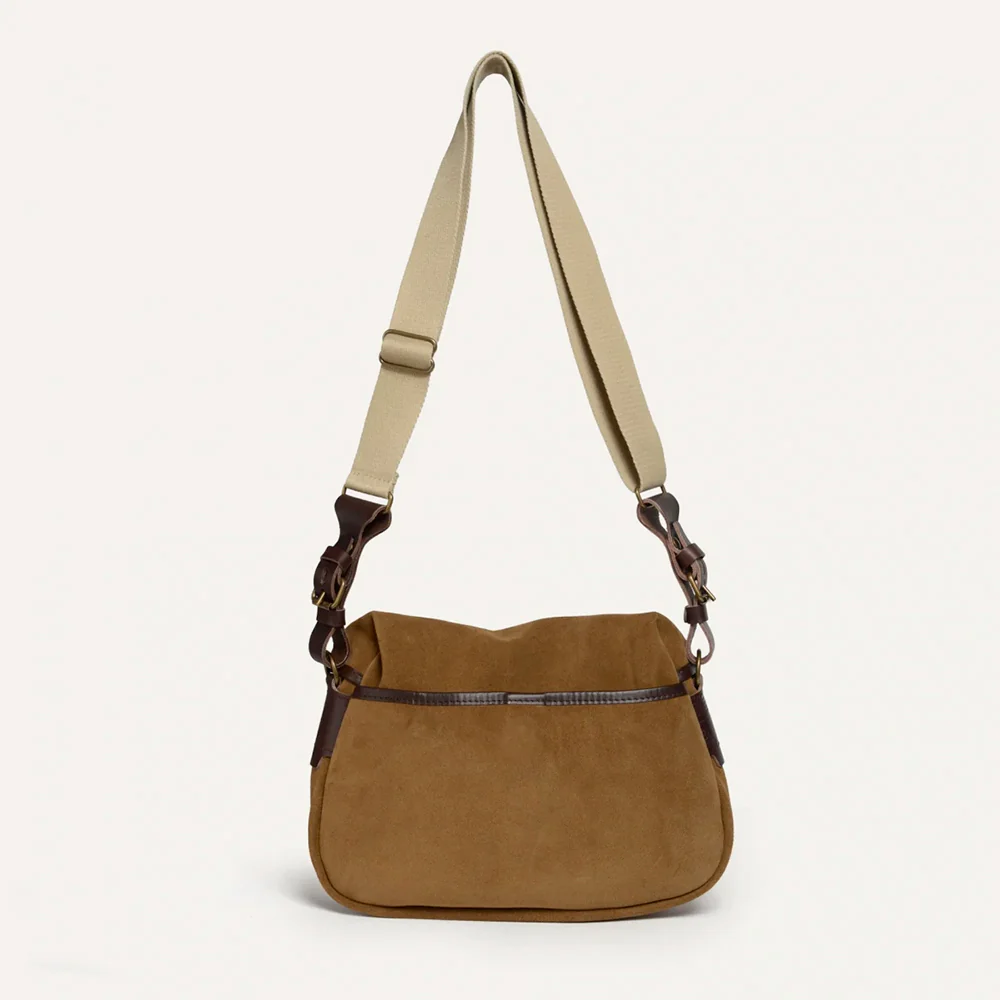 Bleu de Chauffe - Sac Musette du Pecheur XS - Marron Noisette - Image 6
