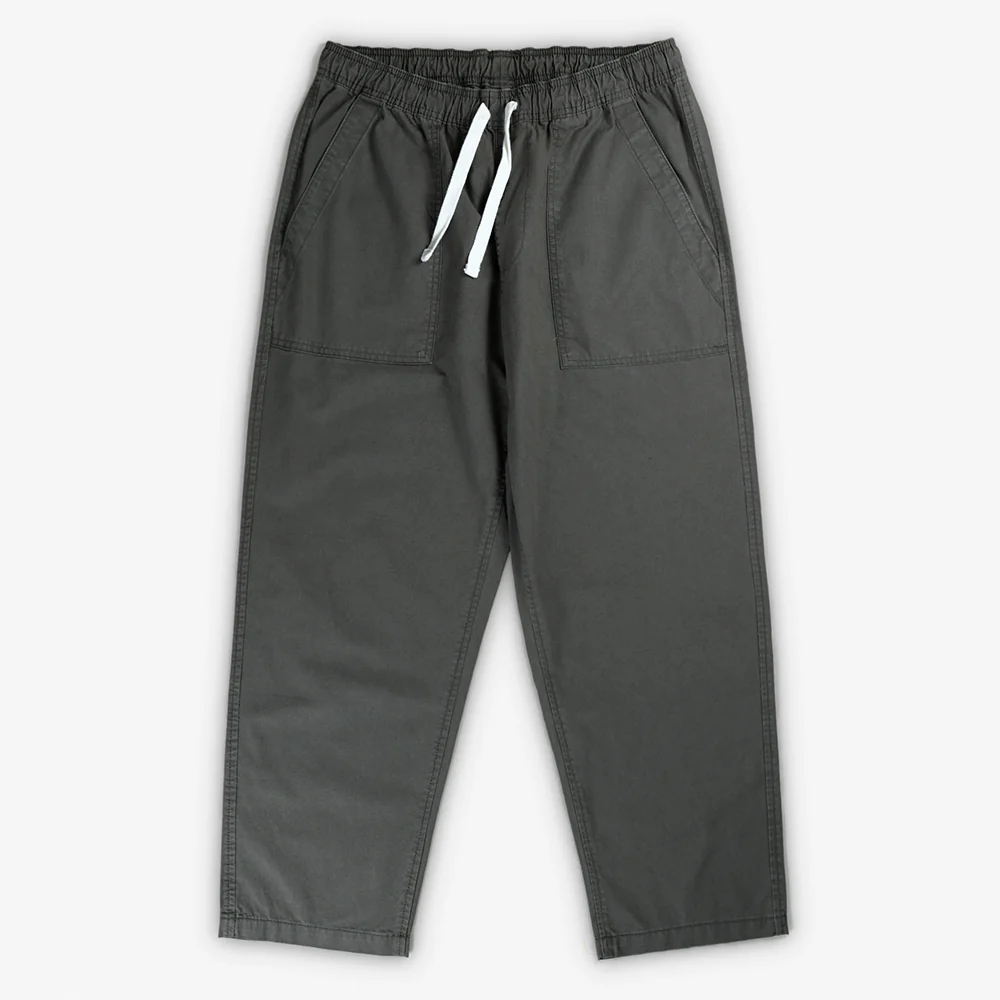 Bleu - Pantalon Relaxed Solid Color - Kaki