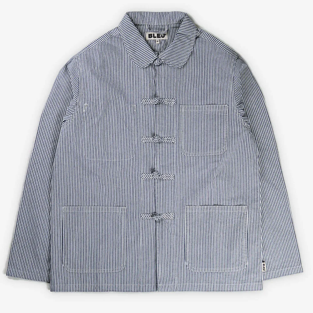 Bleu - Veste Shanghai Hickory Stripe - Bleu
