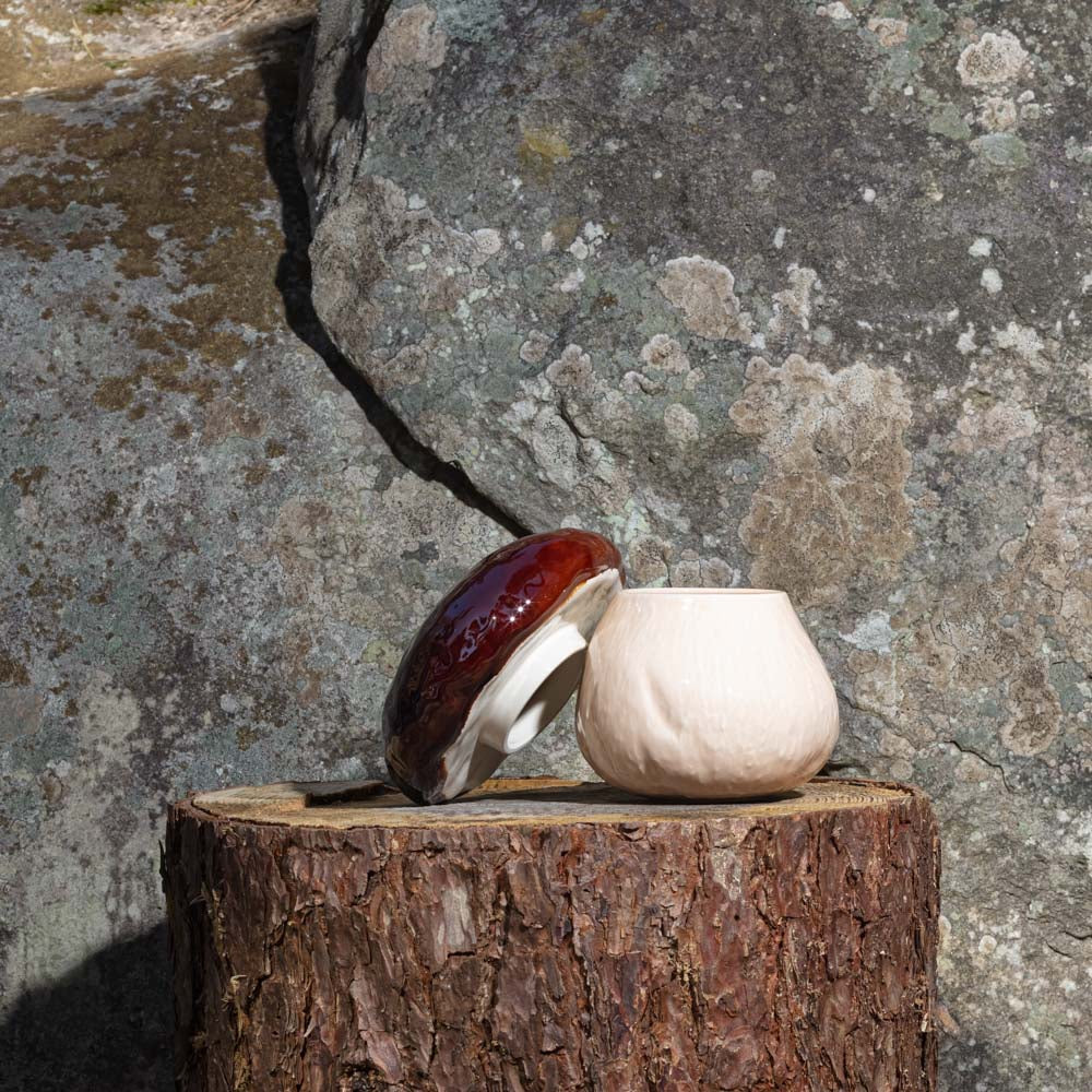 Boîte champignon en faïence - Image 9