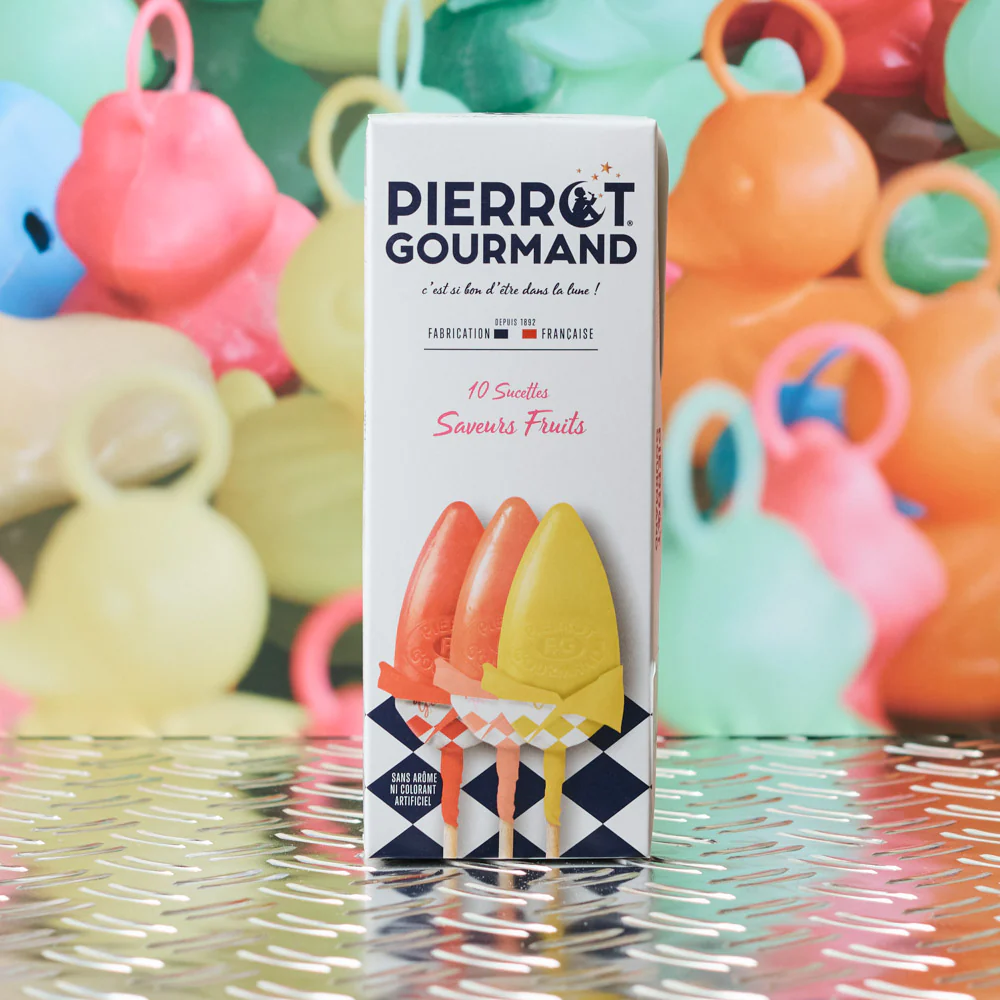 Boite de 10 sucettes - Fruits