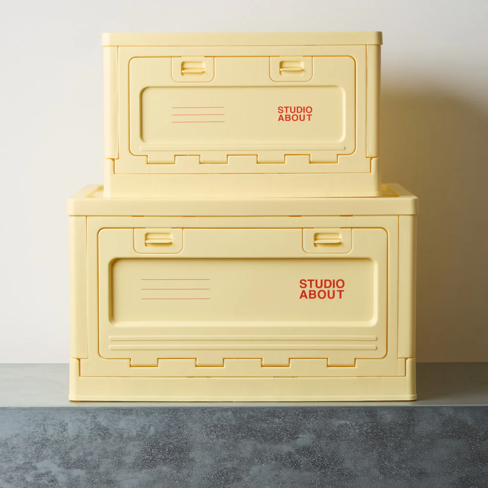 Boite de rangement - Jaune Clair - Image 3