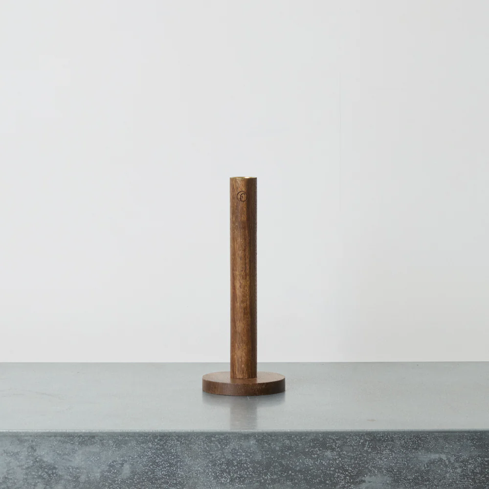 Bougeoir en bois - Foncé - Image 4