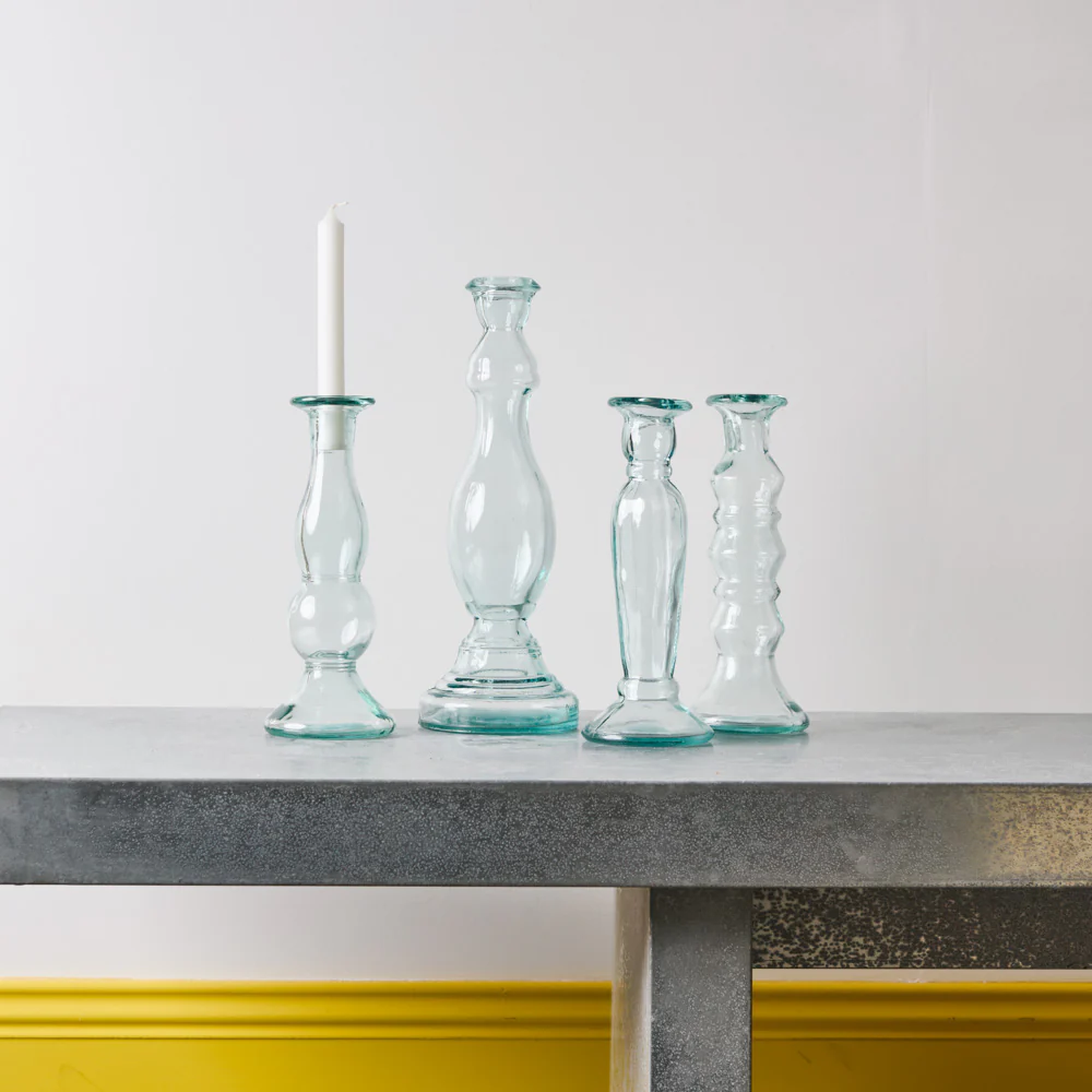 Bougeoir en verre recyclé - Baco - Image 2