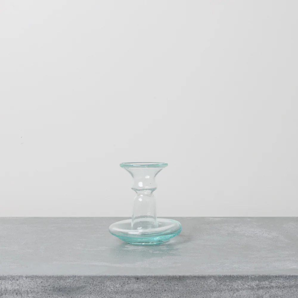 Bougeoir en verre - Transparent - Image 2