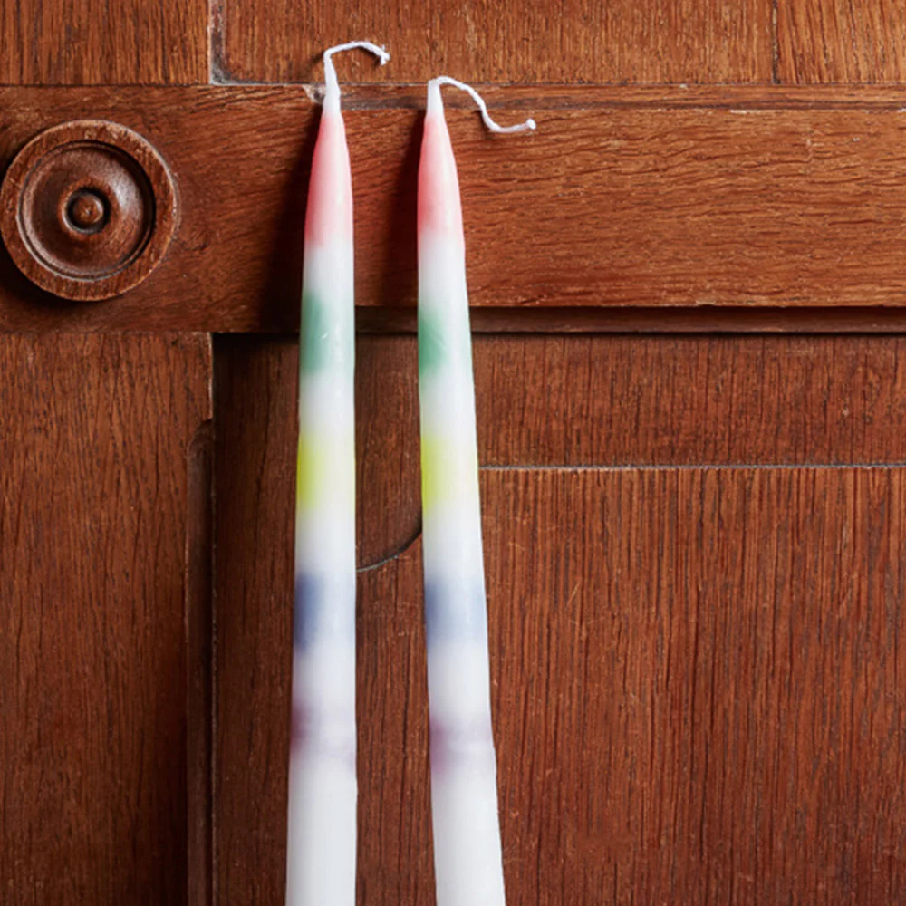 Set 2 bougies - Drip Arc-en-ciel - Image 3