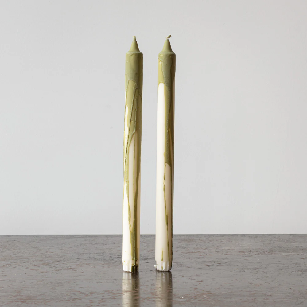 Duo de bougies - Olive