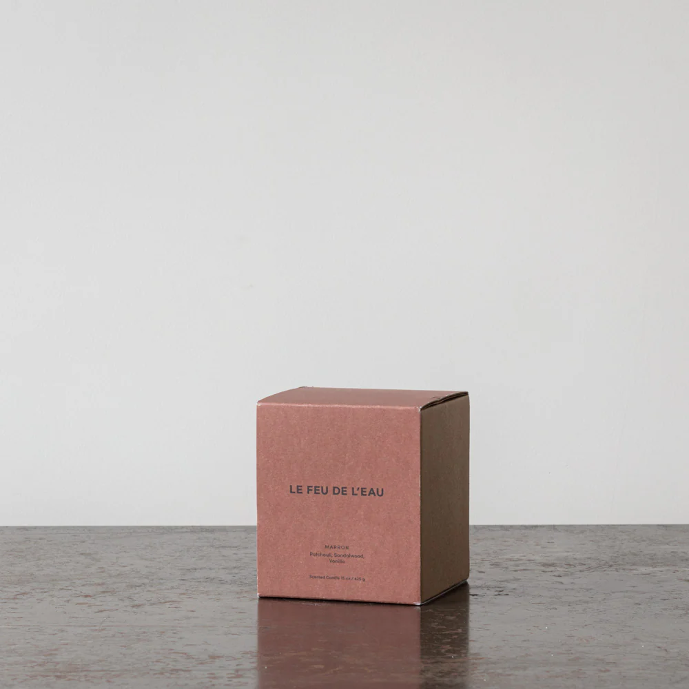 Bougie parfumée - Marron - Le Feu de l'Eau - Image 2