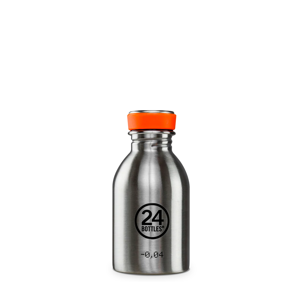 Gourde en inox 250 ml - Basic Steel  - 24 Bottles - Image 4