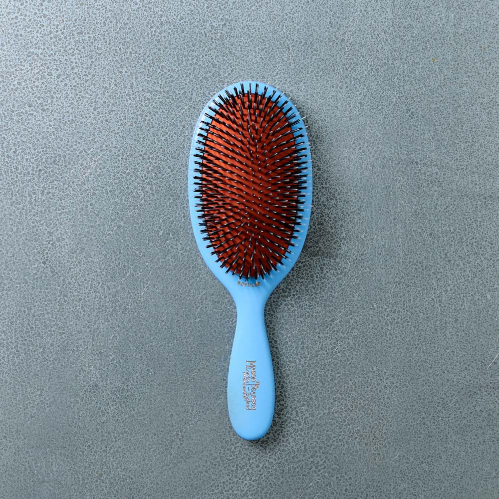 Brosse Ă cheveux bleue M - Mason Pearson