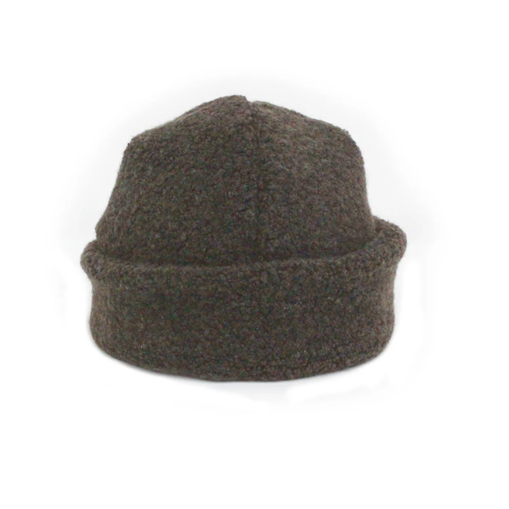 Câbleami - Bonnet Laine Recyclée - Marron - Image 2
