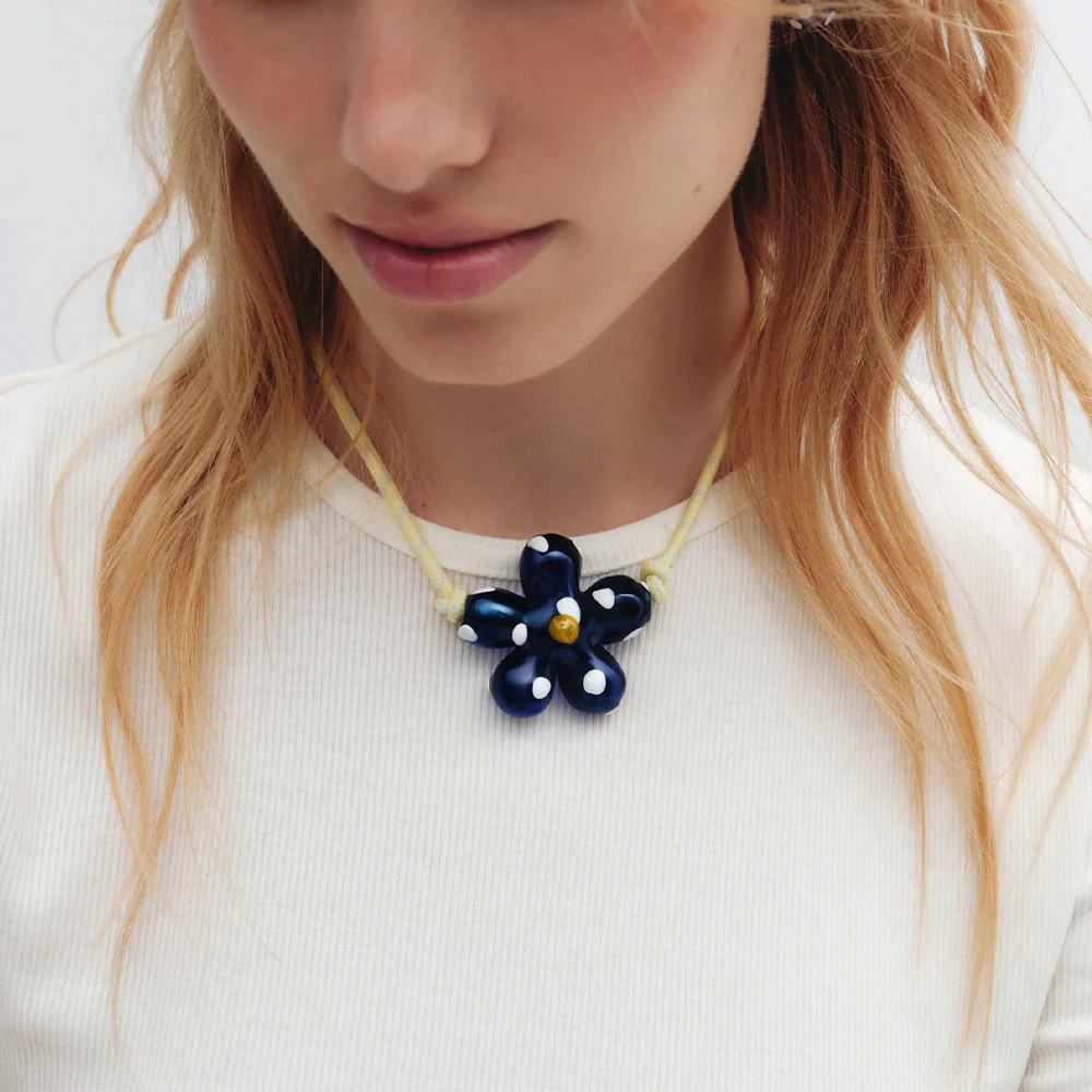 Cajal - Collier Halo Pop - Bleu Blanc & Jaune - Image 2