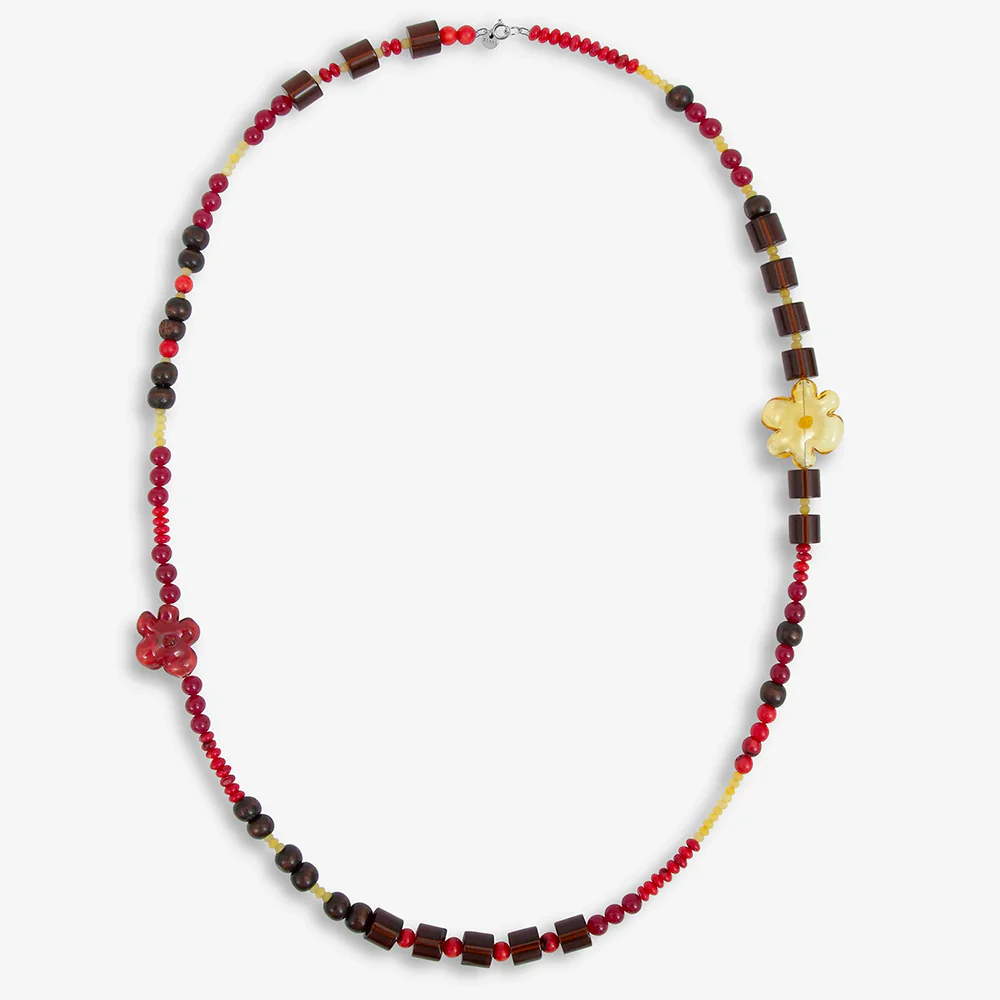 Cajal - Collier Puna - Rouge Marron & Jaune