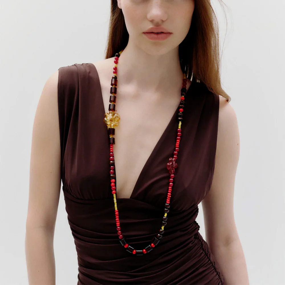 Cajal - Collier Puna - Rouge Marron & Jaune - Image 2