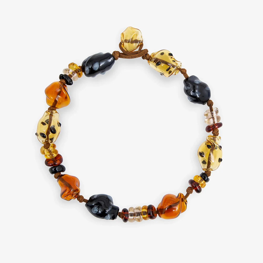 Cajal - Collier Sienna - Ambre Jaune & Noir