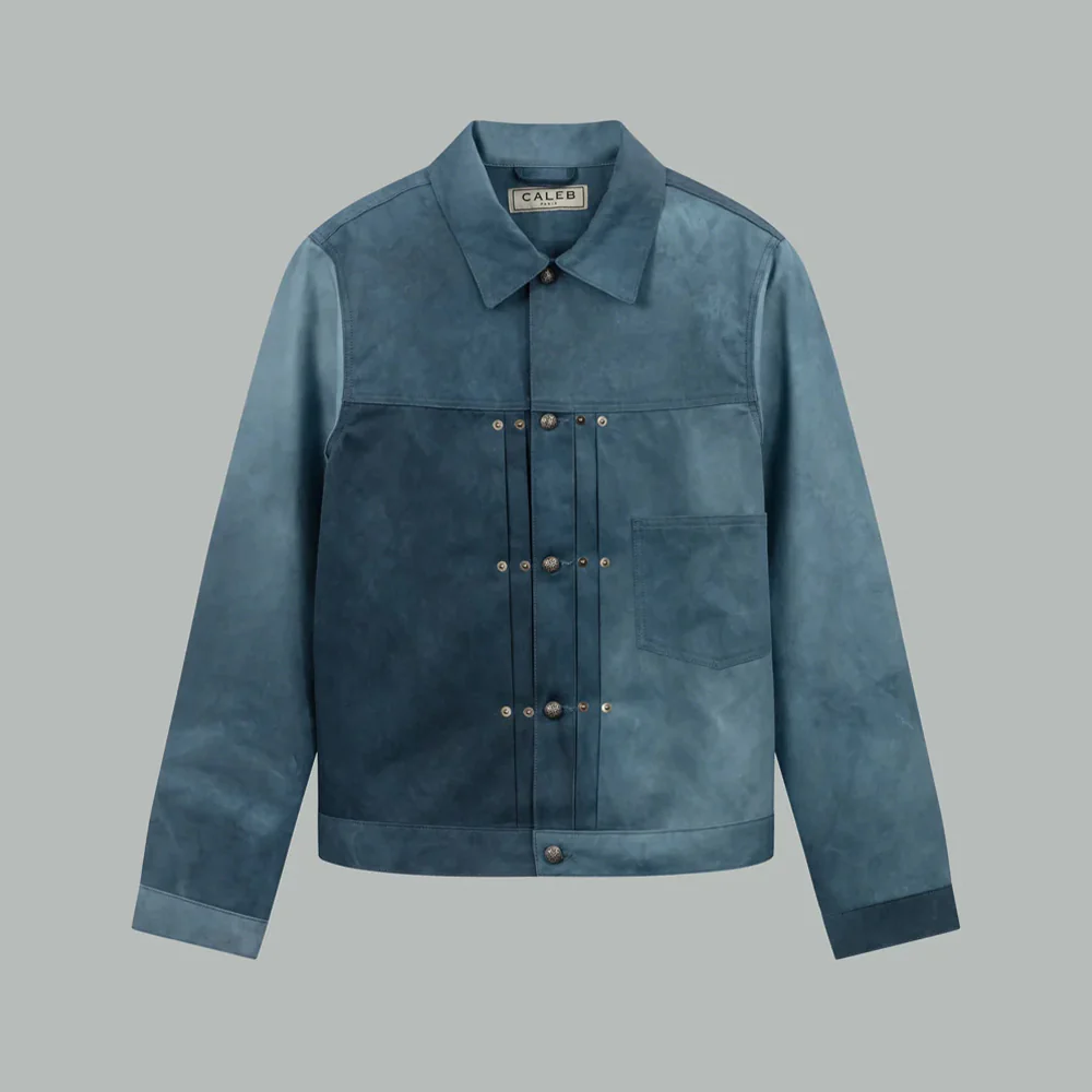 Caleb - Veste Trucker - Bleu