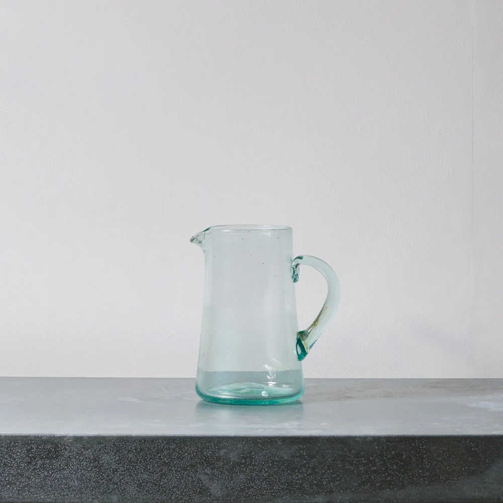 Carafe en verre soufflé