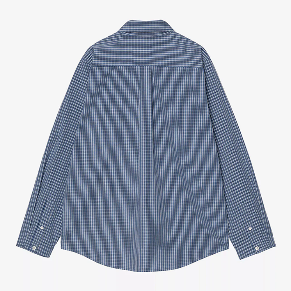 Carhartt WIP - Chemise W LS Groff - Bleu Groff Check - Image 5