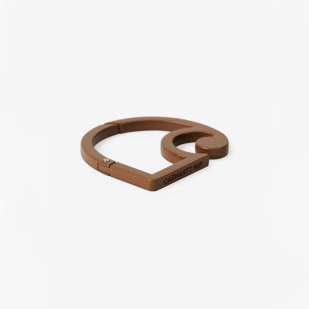 Carhartt WIP - Mousqueton C Logo Carabiner - Marron - Image 2