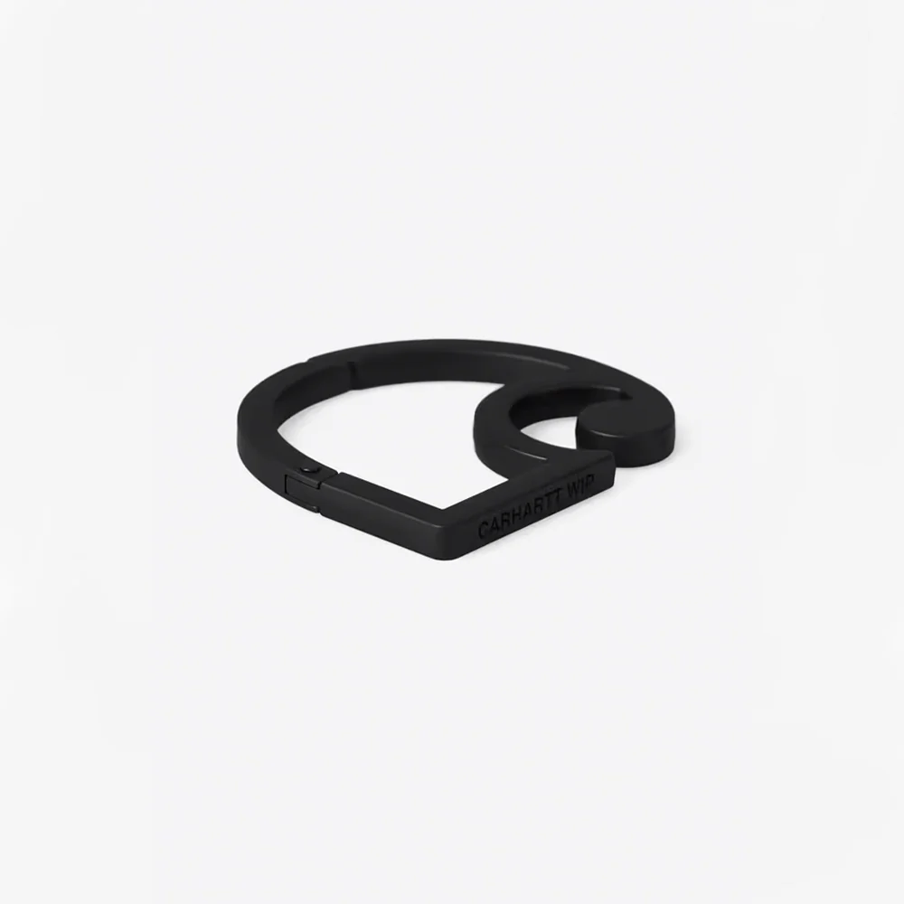 Carhartt WIP - Mousqueton C Logo Carabiner - Noir - Image 2