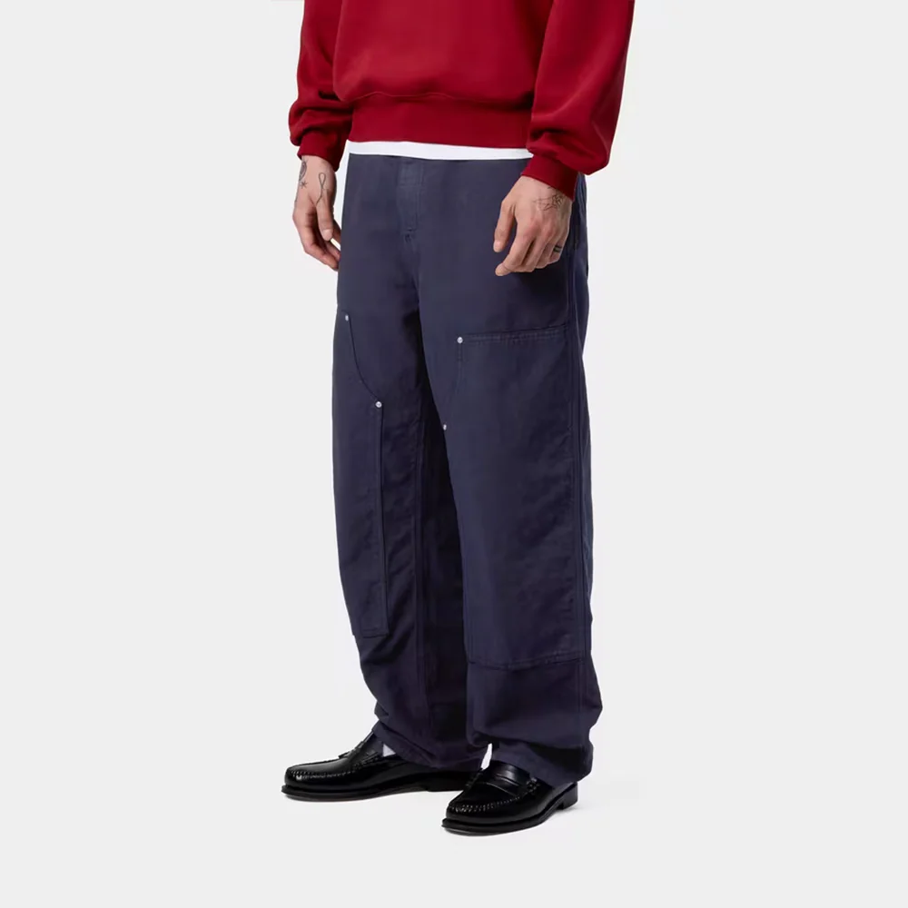 Carhartt WIP - Pantalon Walter Double Knee - Navy Garment Dyed - Image 3