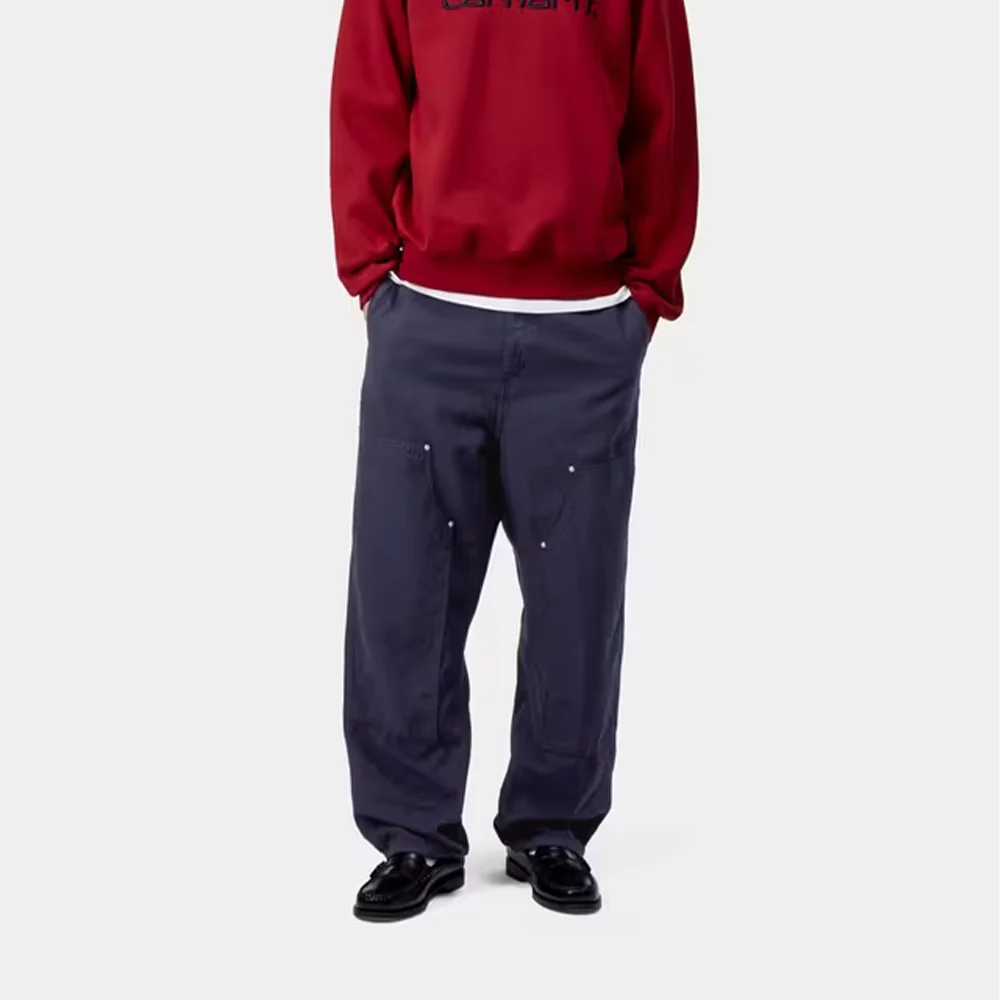 Carhartt WIP - Pantalon Walter Double Knee - Navy Garment Dyed - Image 6