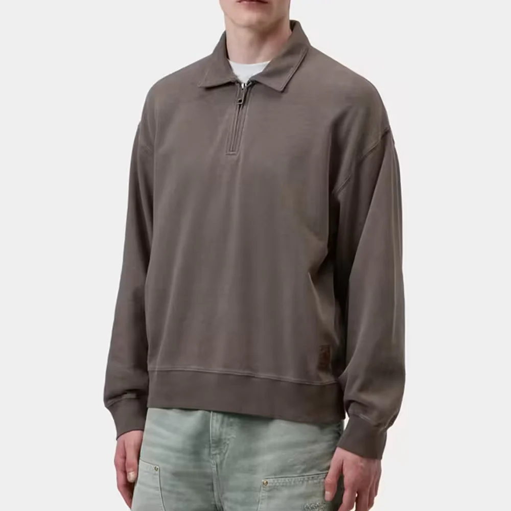 Carhartt WIP - Sweat Harper Polo - Tobacco - Image 2
