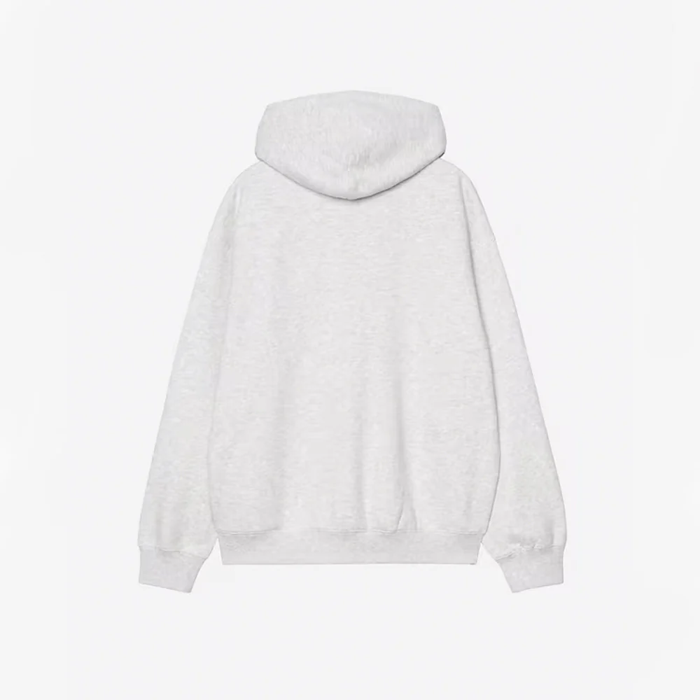 Carhartt WIP - Sweat Hooded Wip Label - Ash Heather - Image 2
