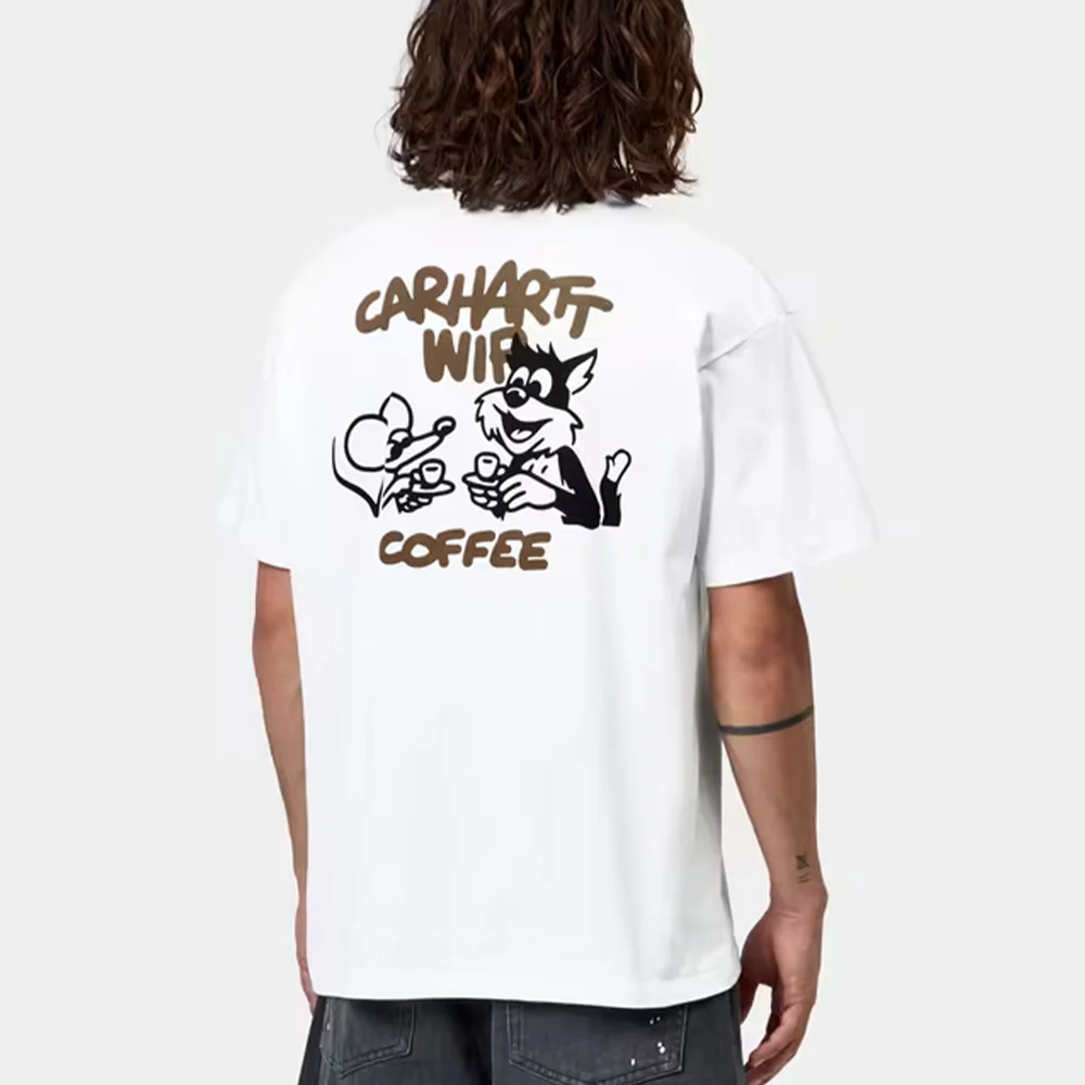 Carhartt WIP - T-shirt SS Coffee Break - Blanc - Image 3