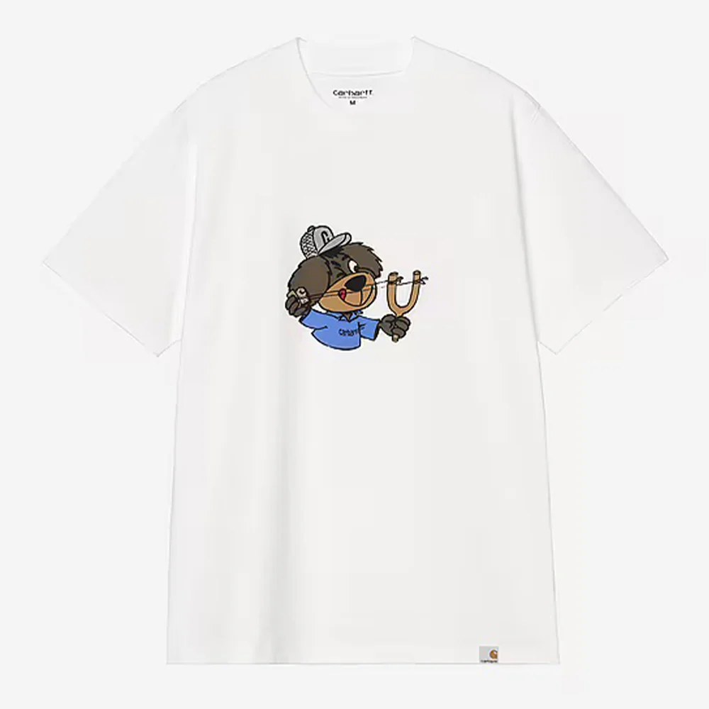 Carhartt WIP - T-shirt SS Slingshot - Blanc