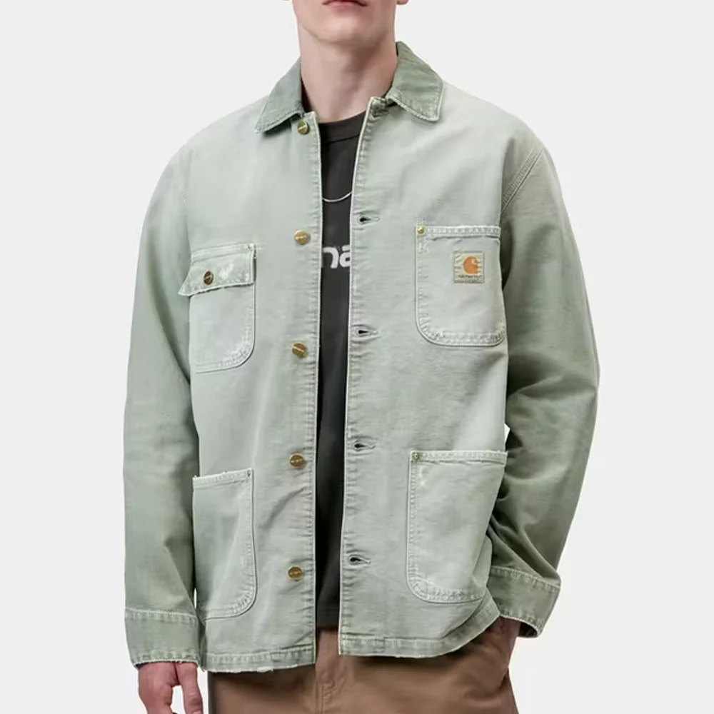 Carhartt WIP - Veste OG Chore - Shady Green Destroy Wash - Image 2