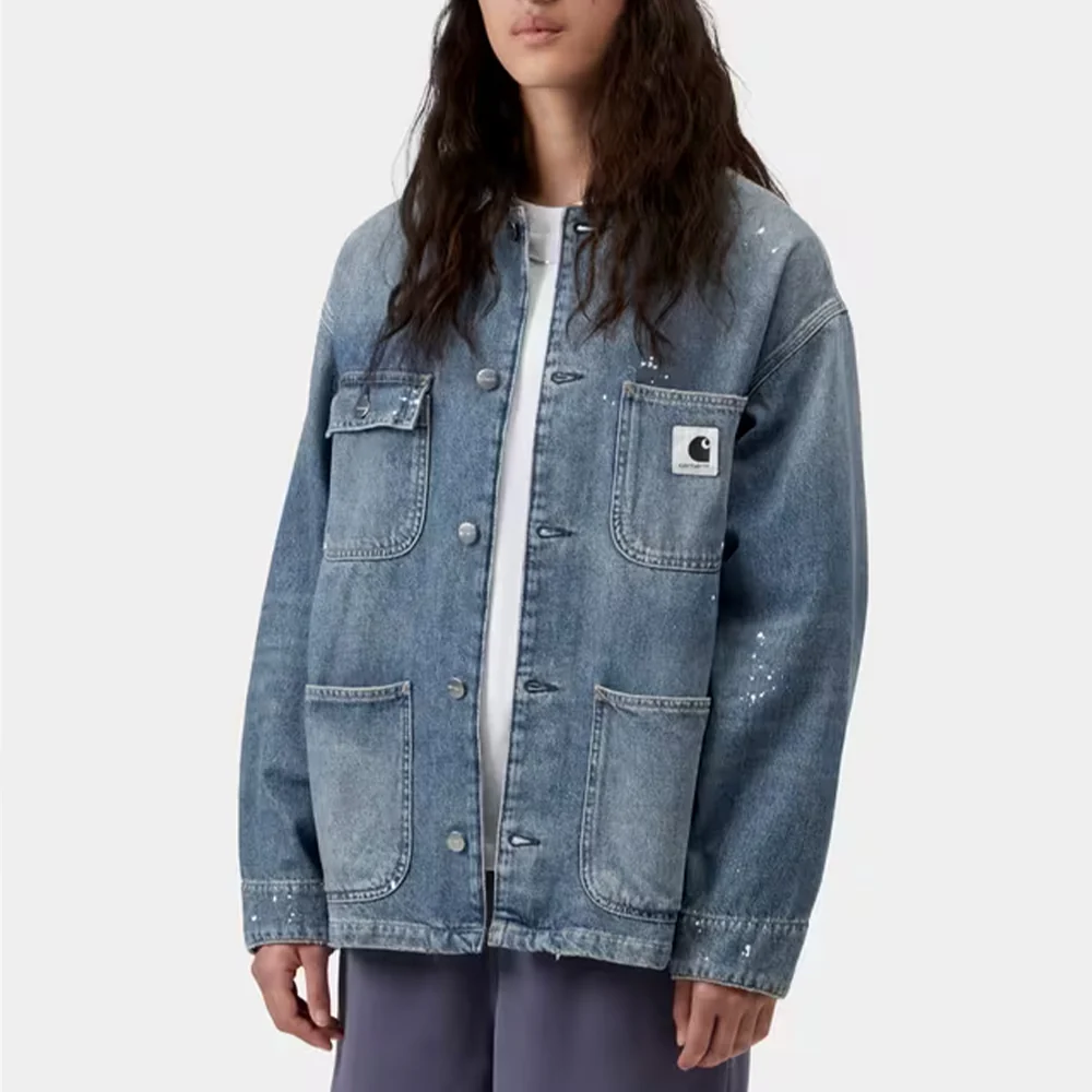 Carhartt WIP - Veste Og Michigan Smithtown - Bleu Destroy Wash - Image 2