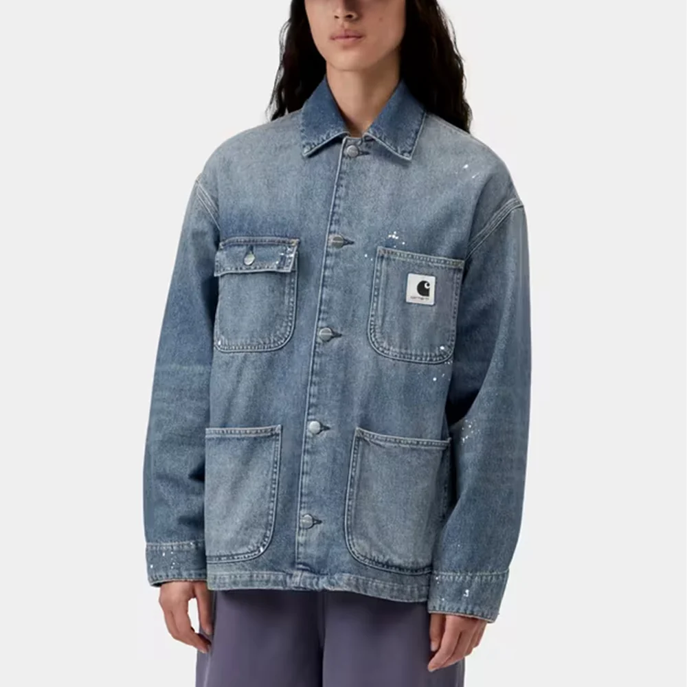 Carhartt WIP - Veste Og Michigan Smithtown - Bleu Destroy Wash - Image 3