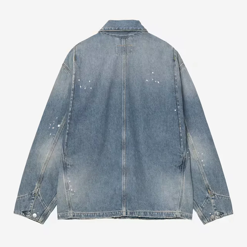 Carhartt WIP - Veste Og Michigan Smithtown - Bleu Destroy Wash - Image 5