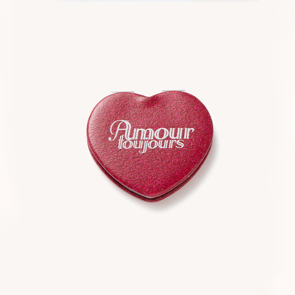 Carne Bollente - Miroir de poche Love Forever - Rouge